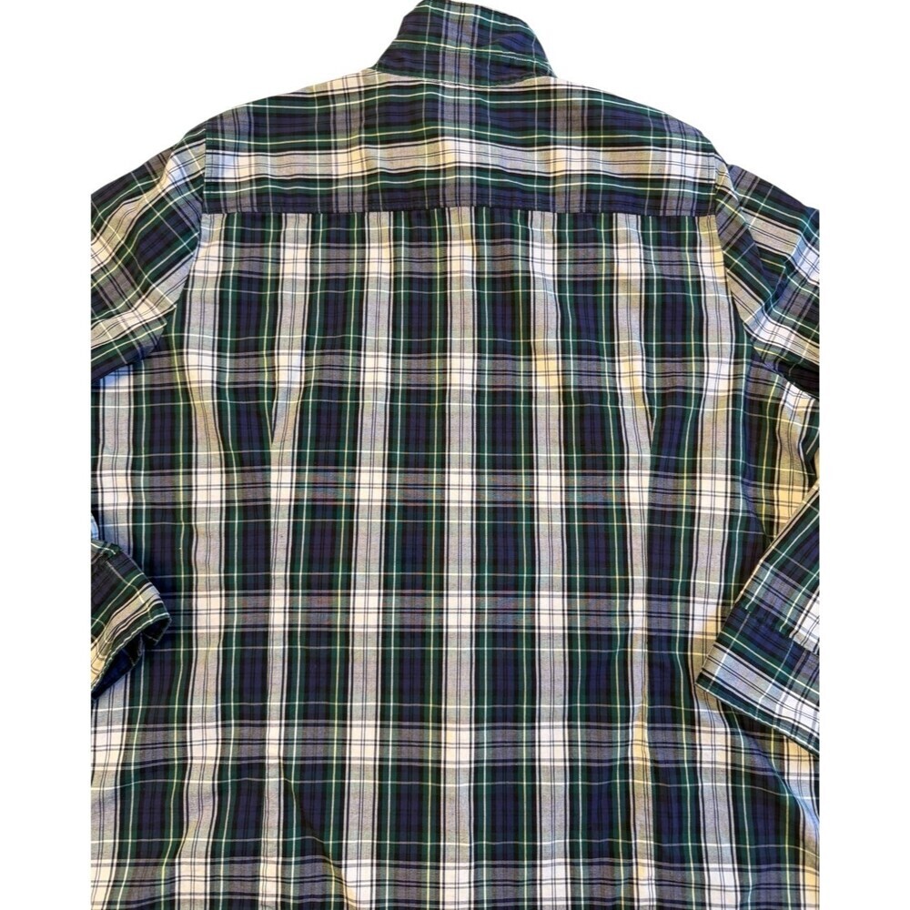 J Crew Re-Imagined Poplin Signature Fit Button-Up Shirt Women’s 2X Plaid Cotton - Picture 7 of 10